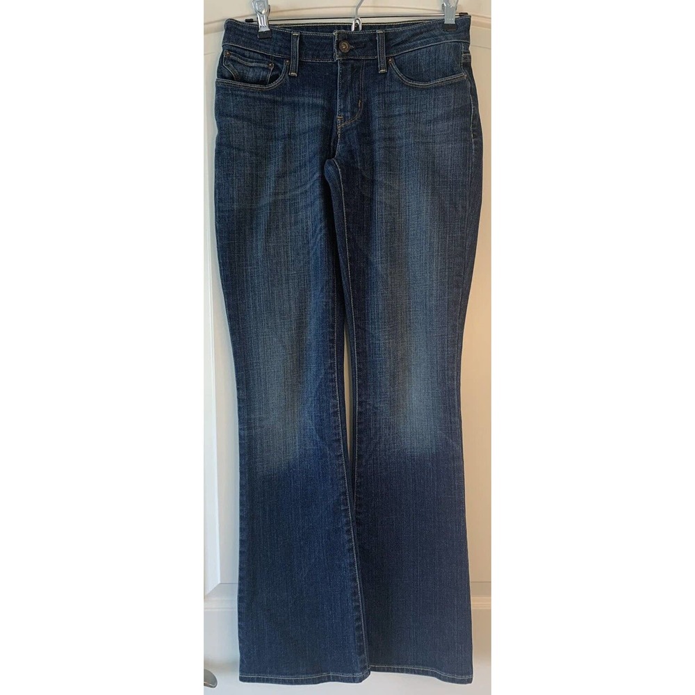 Levi's Bold Curve Boot Cut Skinny Denim Blue Dark Wash Jeans Womens Size 26x32